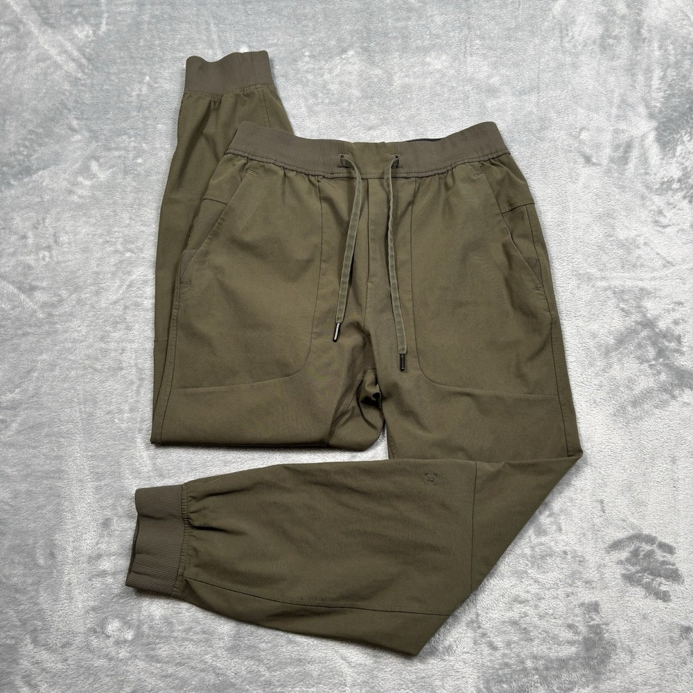 Lululemon ABC Jogger Pants Warpstreme Mens Small Olive 26" Inseam Athleisure